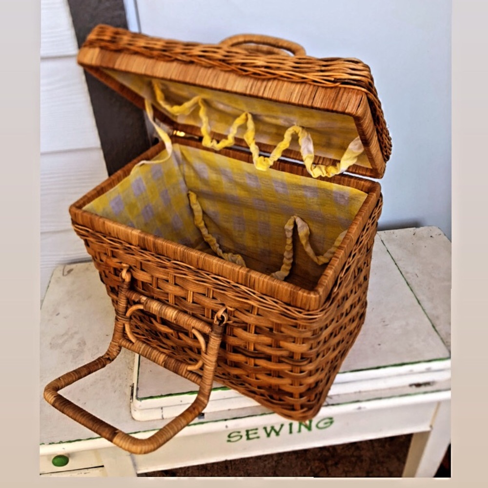 Vintage Wicker Picnic Basket🫐🧺